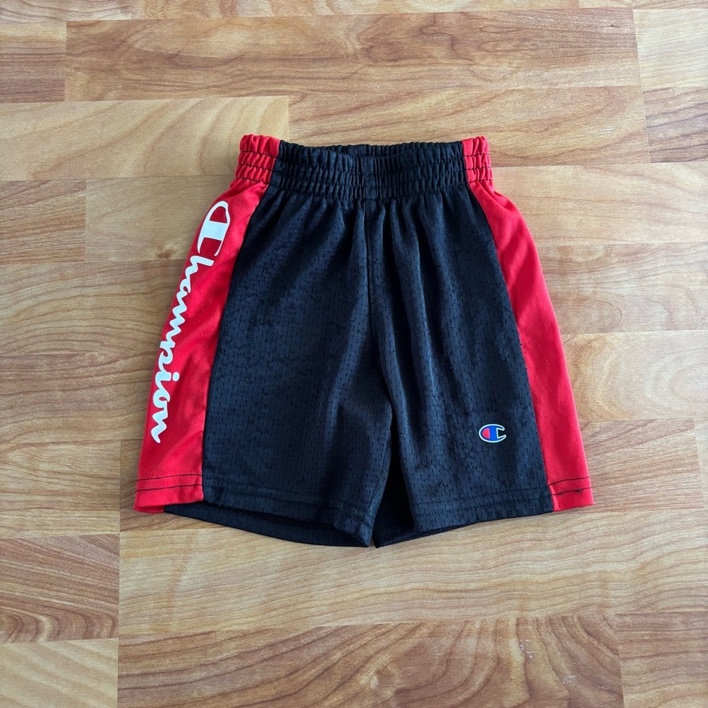 Champion Kids' Black and Red Shorts